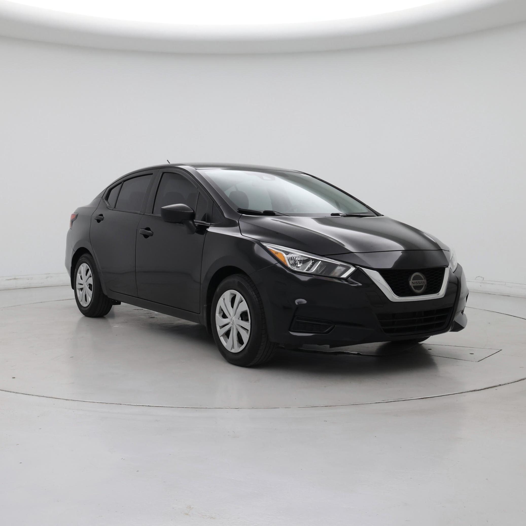 Black 2021 Nissan Versa Sedan Front-Wheel Drive Manual