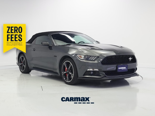 Gray 2017 Ford Mustang Convertible Rear-Wheel Drive Manual