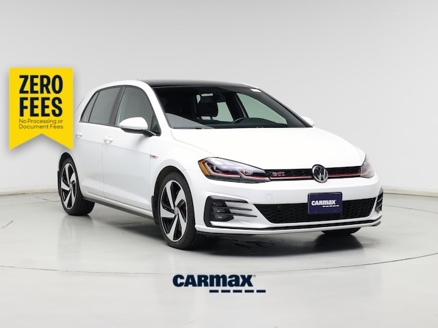 White 2020 Volkswagen Golf GTI Hatchback Front-Wheel Drive Automatic