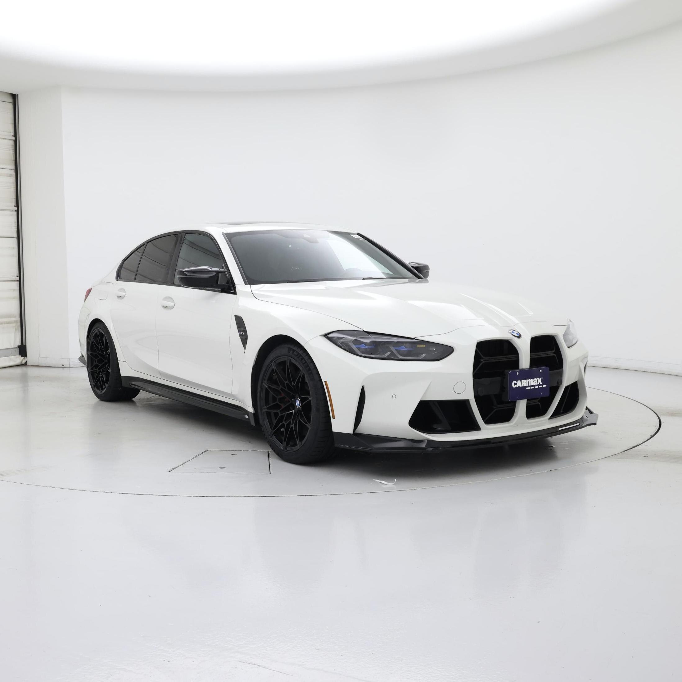 White 2022 BMW M3 Sedan Rear-Wheel Drive Manual