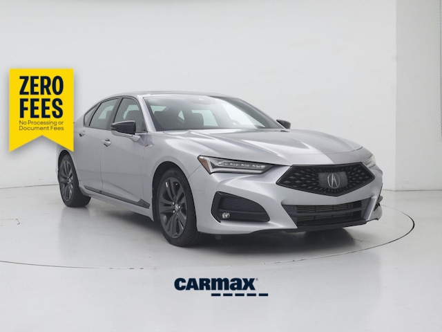 Silver 2021 Acura TLX Sedan All-Wheel Drive Automatic