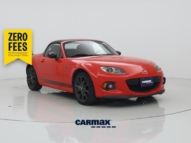 Red 2015 Mazda MX-5 Miata Convertible Rear-Wheel Drive Manual