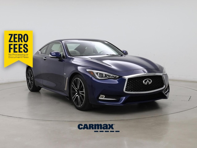 Blue 2018 INFINITI Q60 Coupe Rear-Wheel Drive Automatic