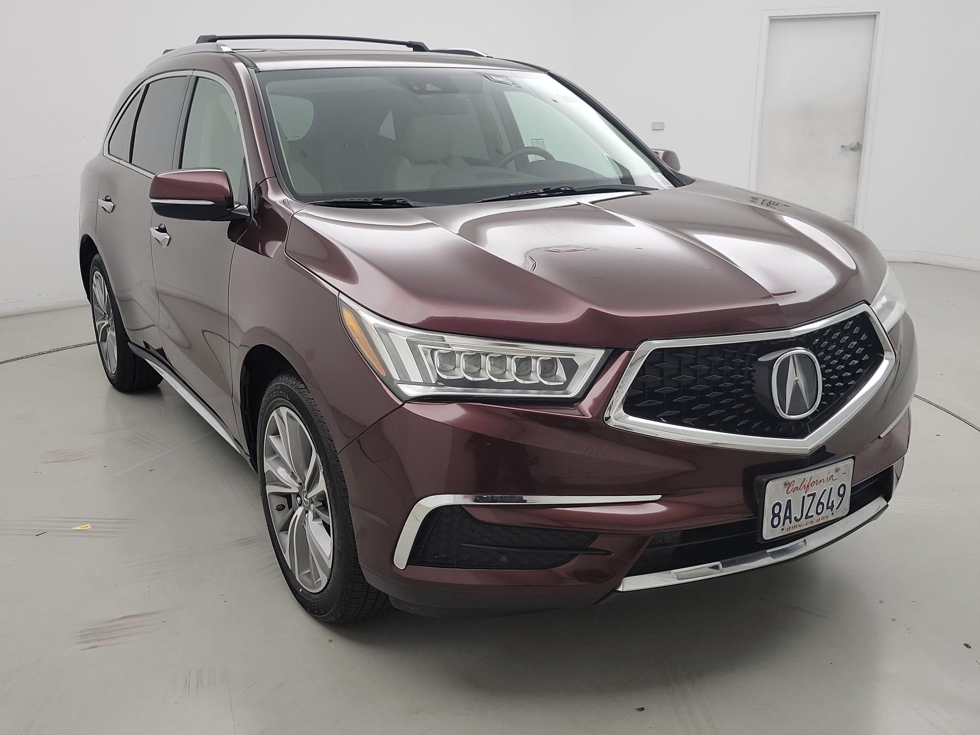 Red (Burgundy) 2017 Acura MDX SUV / Crossover All-Wheel Drive Automatic