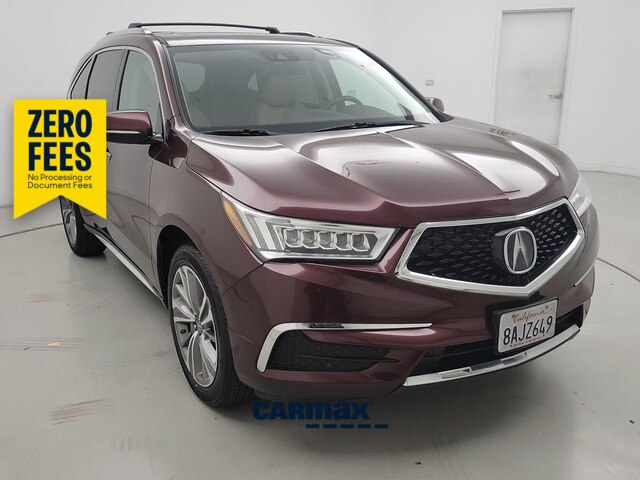 Red (Burgundy) 2017 Acura MDX SUV / Crossover All-Wheel Drive Automatic