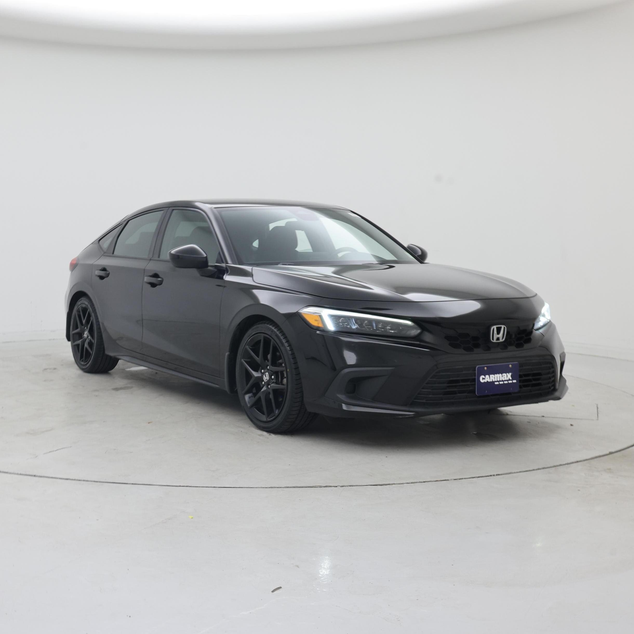 Black 2022 Honda Civic Hatchback Hatchback Front-Wheel Drive Automatic