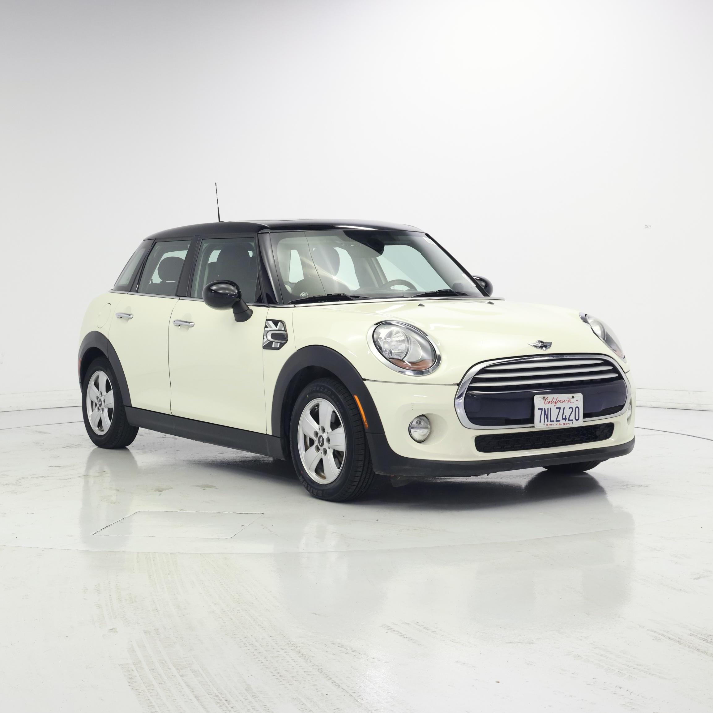 White 2015 MINI Cooper Hatchback  Automatic