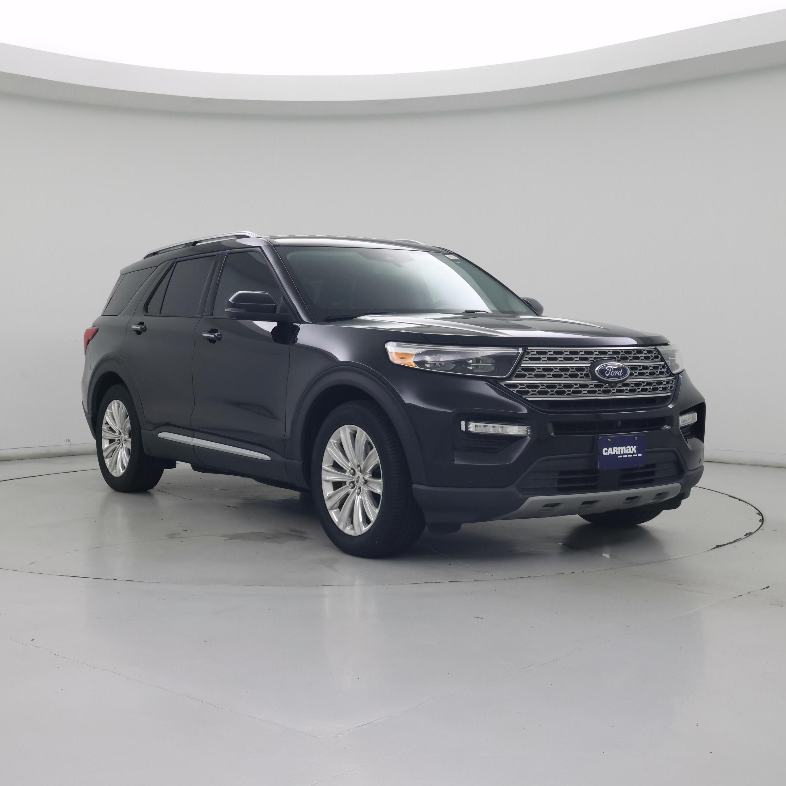 Black 2021 Ford Explorer SUV / Crossover Rear-Wheel Drive Automatic