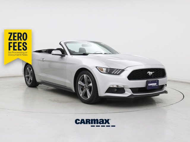White 2015 Ford Mustang Convertible Rear-Wheel Drive Automatic
