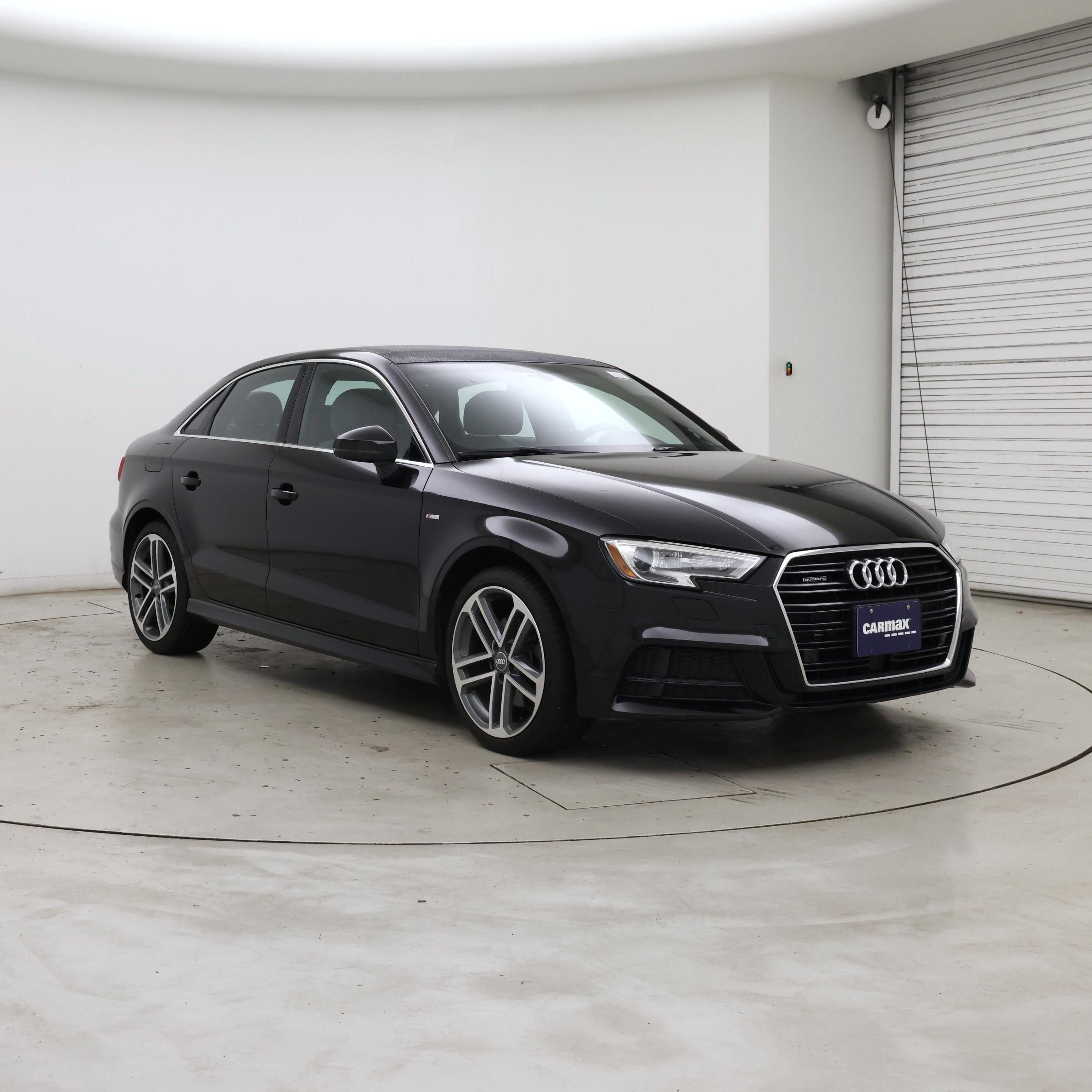 Black 2018 Audi A3 Sedan All-Wheel Drive Automatic