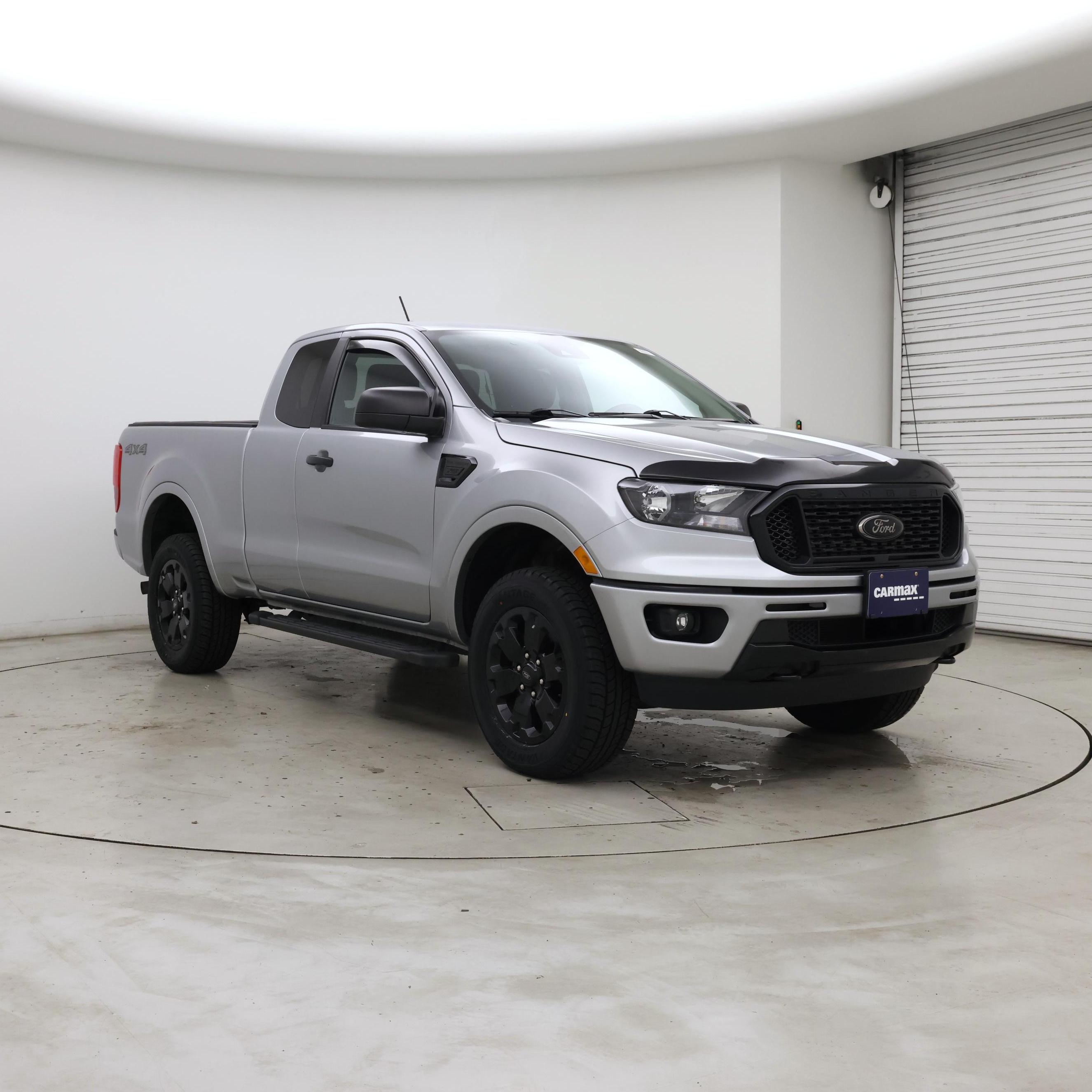 Silver 2023 Ford Ranger Pickup Truck Four-Wheel Drive Automatic