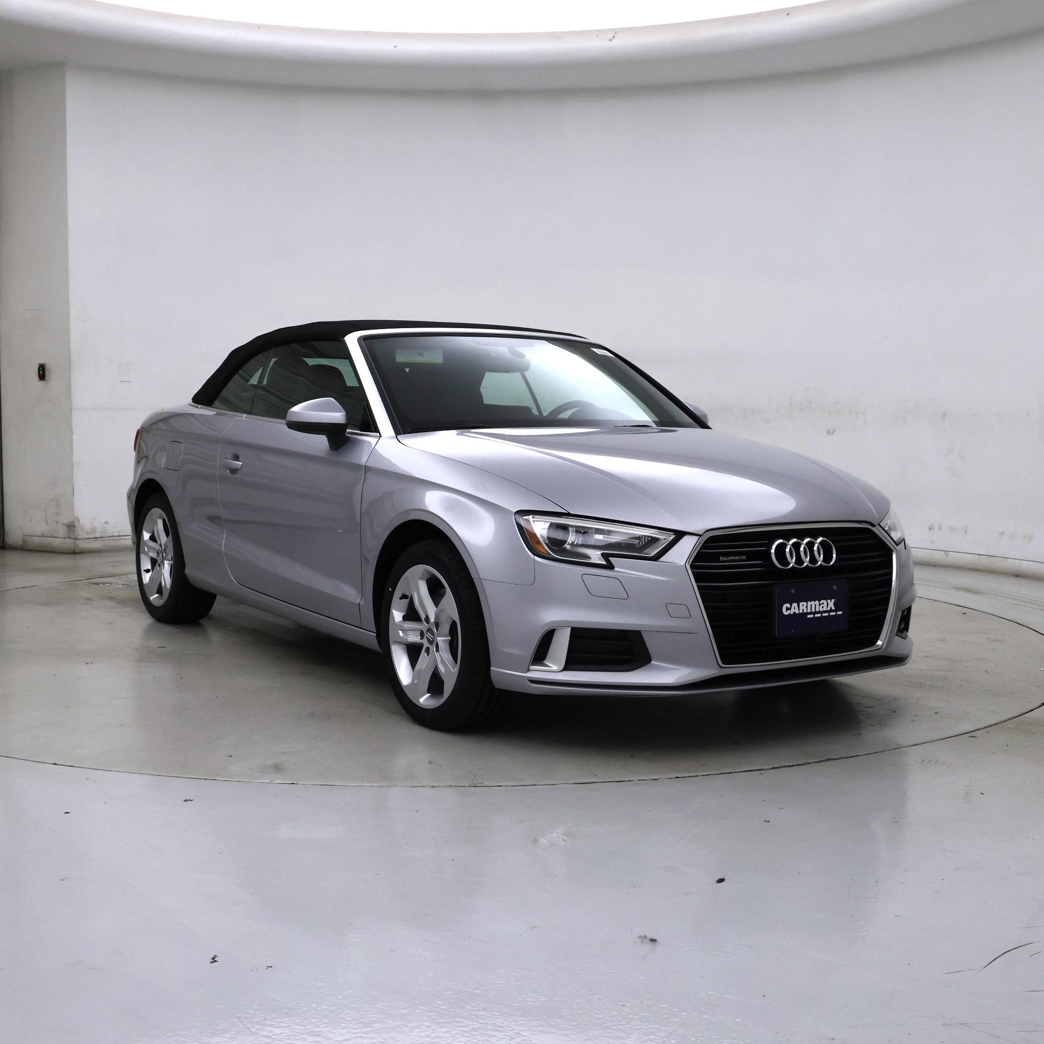 Silver 2018 Audi A3 Convertible All-Wheel Drive Automatic