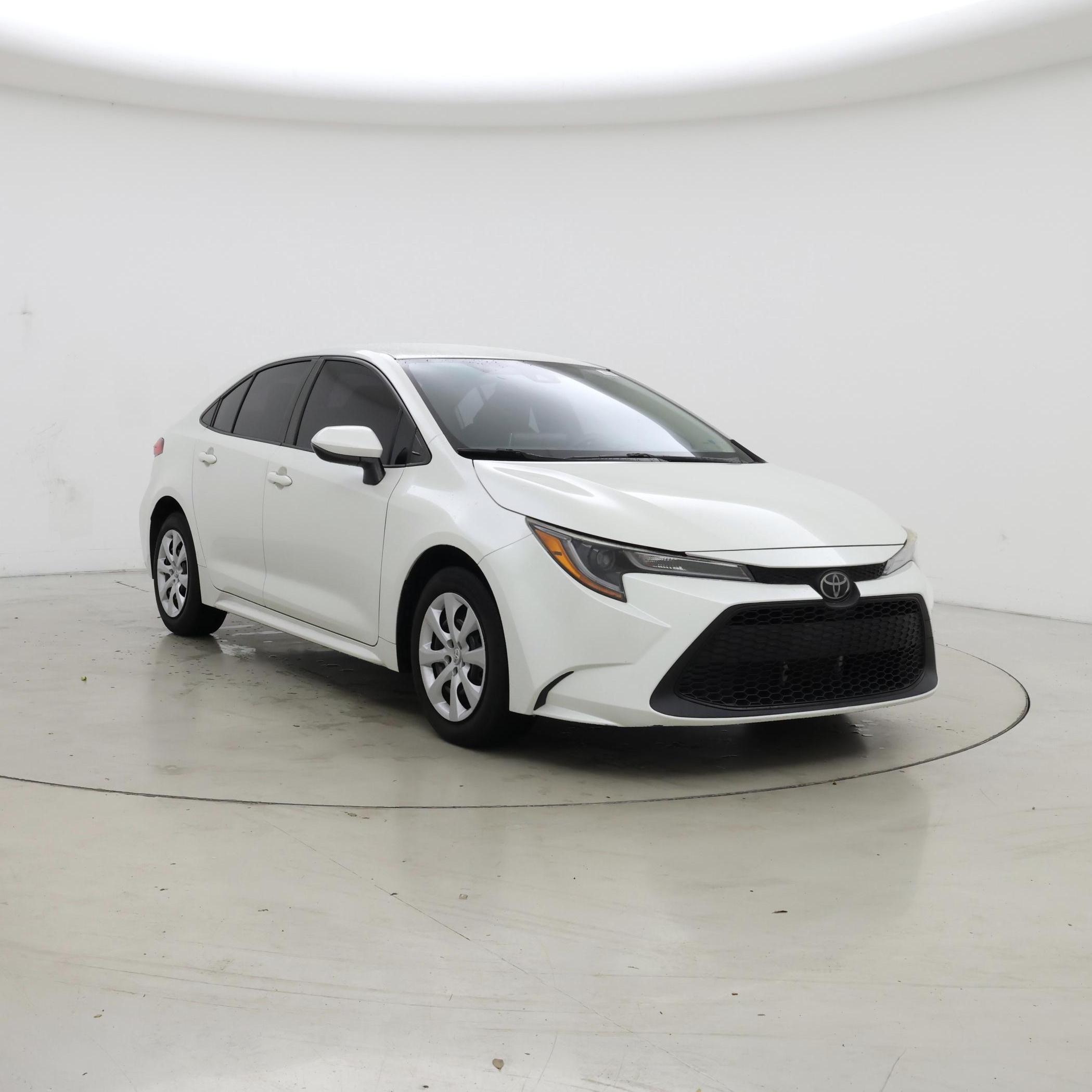White 2021 Toyota Corolla Sedan Front-Wheel Drive Automatic