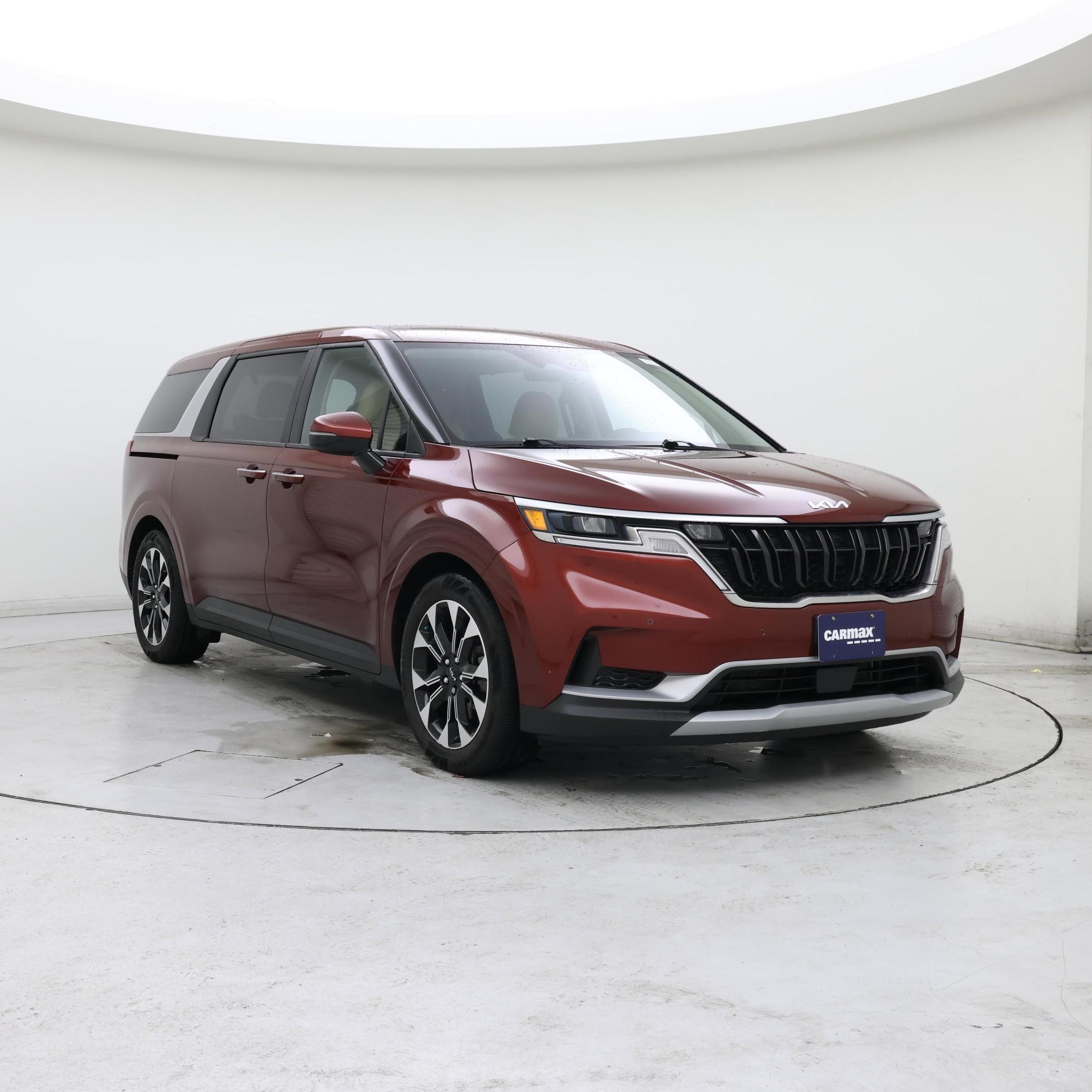 Red 2024 Kia Carnival Minivan Front-Wheel Drive Automatic
