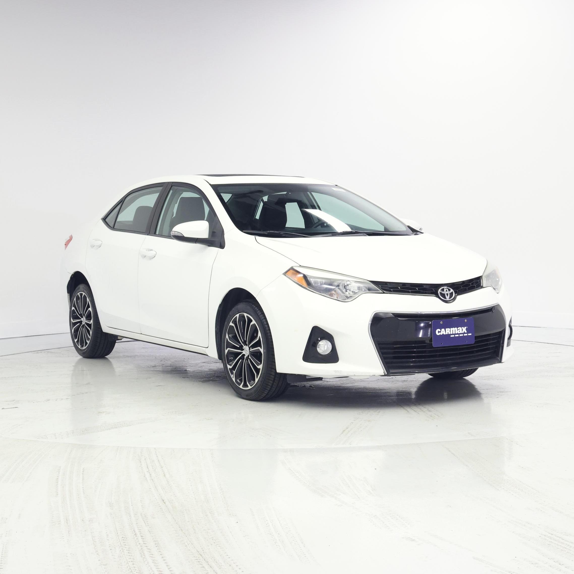 White 2016 Toyota Corolla Sedan Front-Wheel Drive Automatic