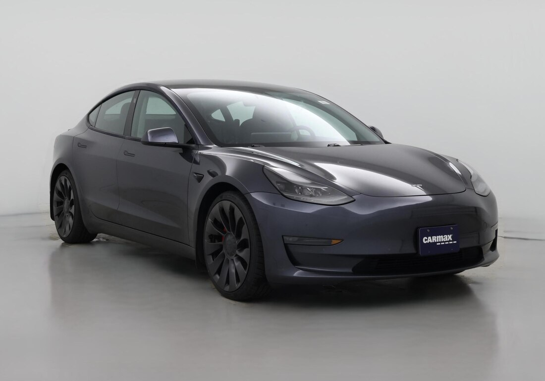 2021 Tesla Model 3 Performance in Gray — CarMax photo
