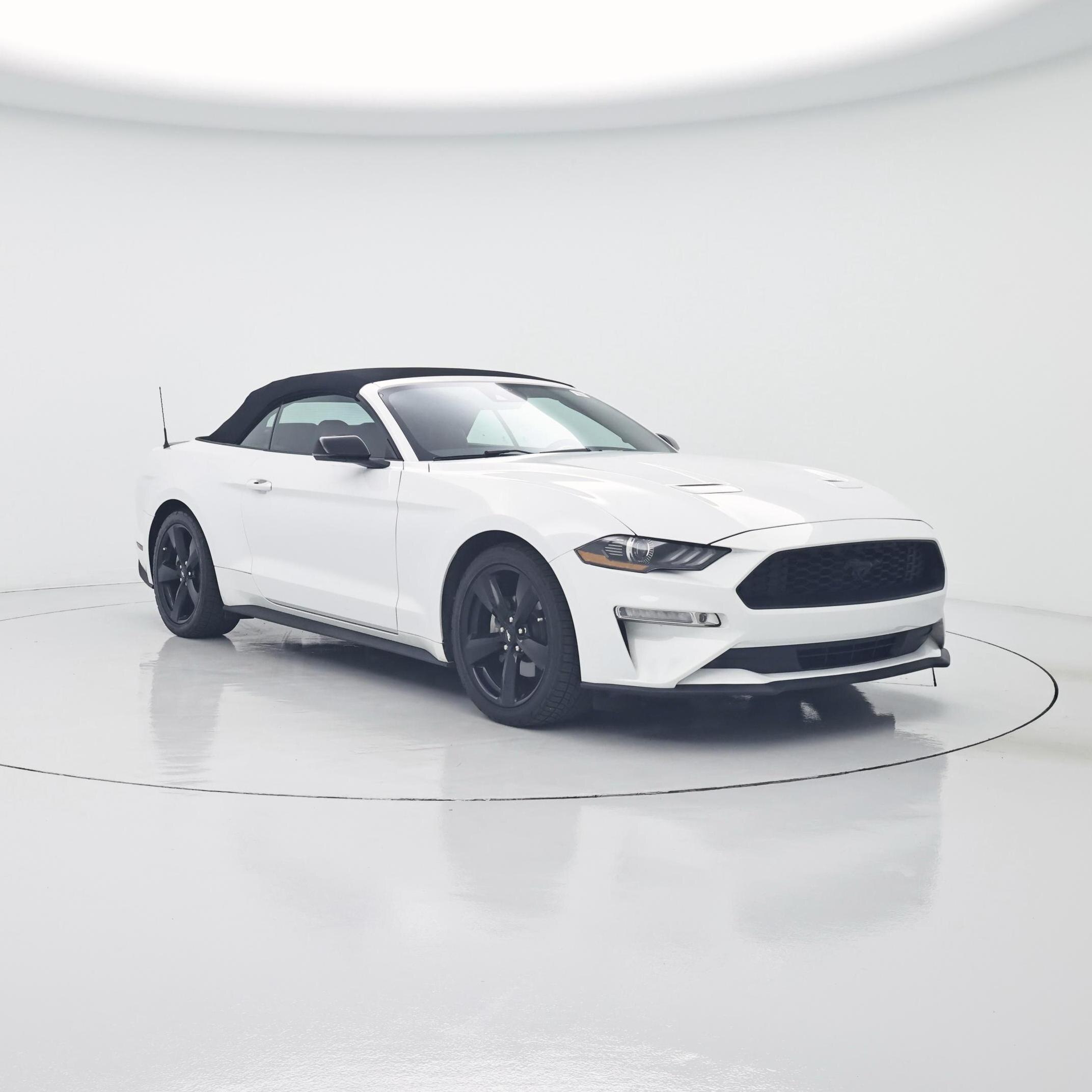 White 2021 Ford Mustang Convertible Rear-Wheel Drive Automatic