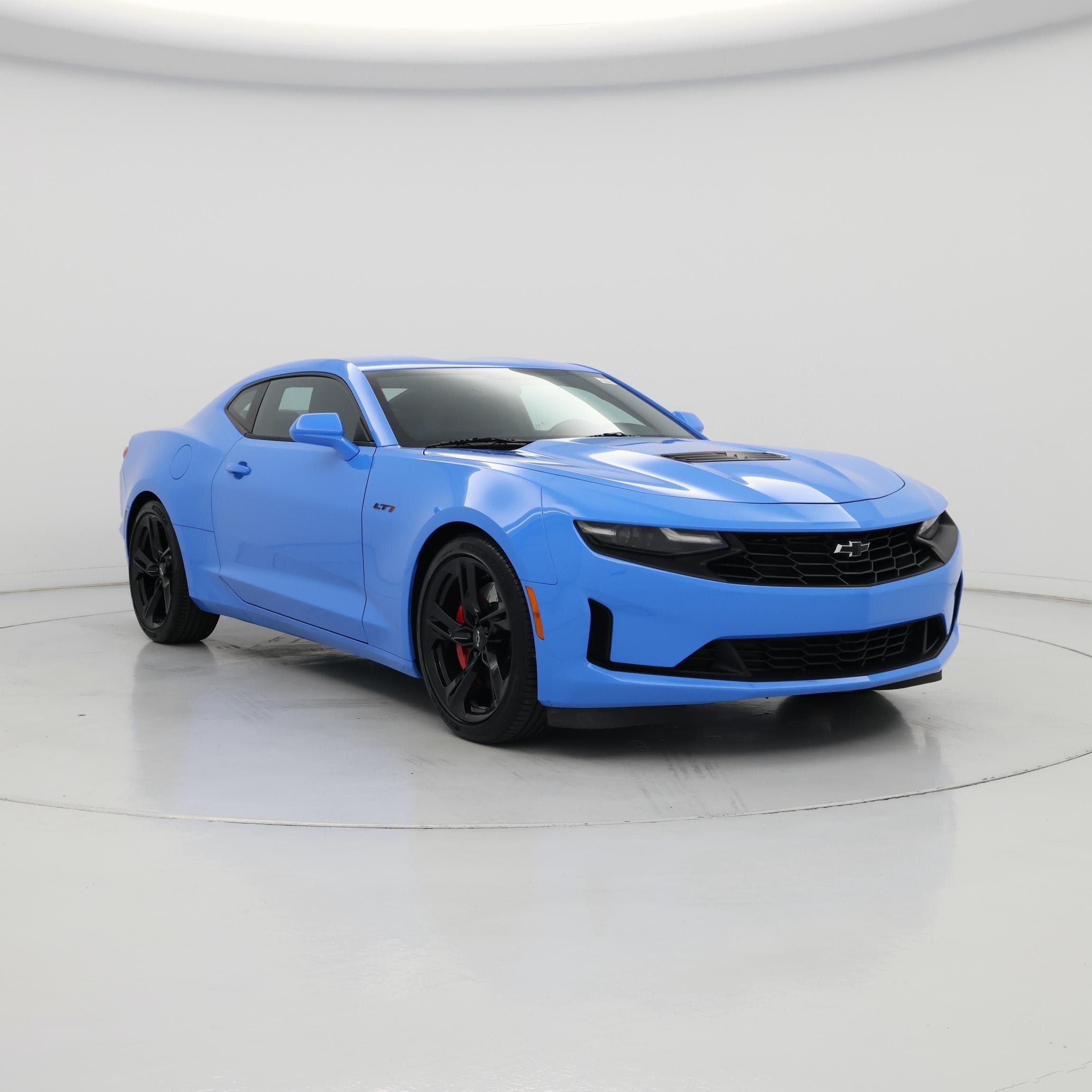 Blue 2022 Chevrolet Camaro Coupe Rear-Wheel Drive Manual
