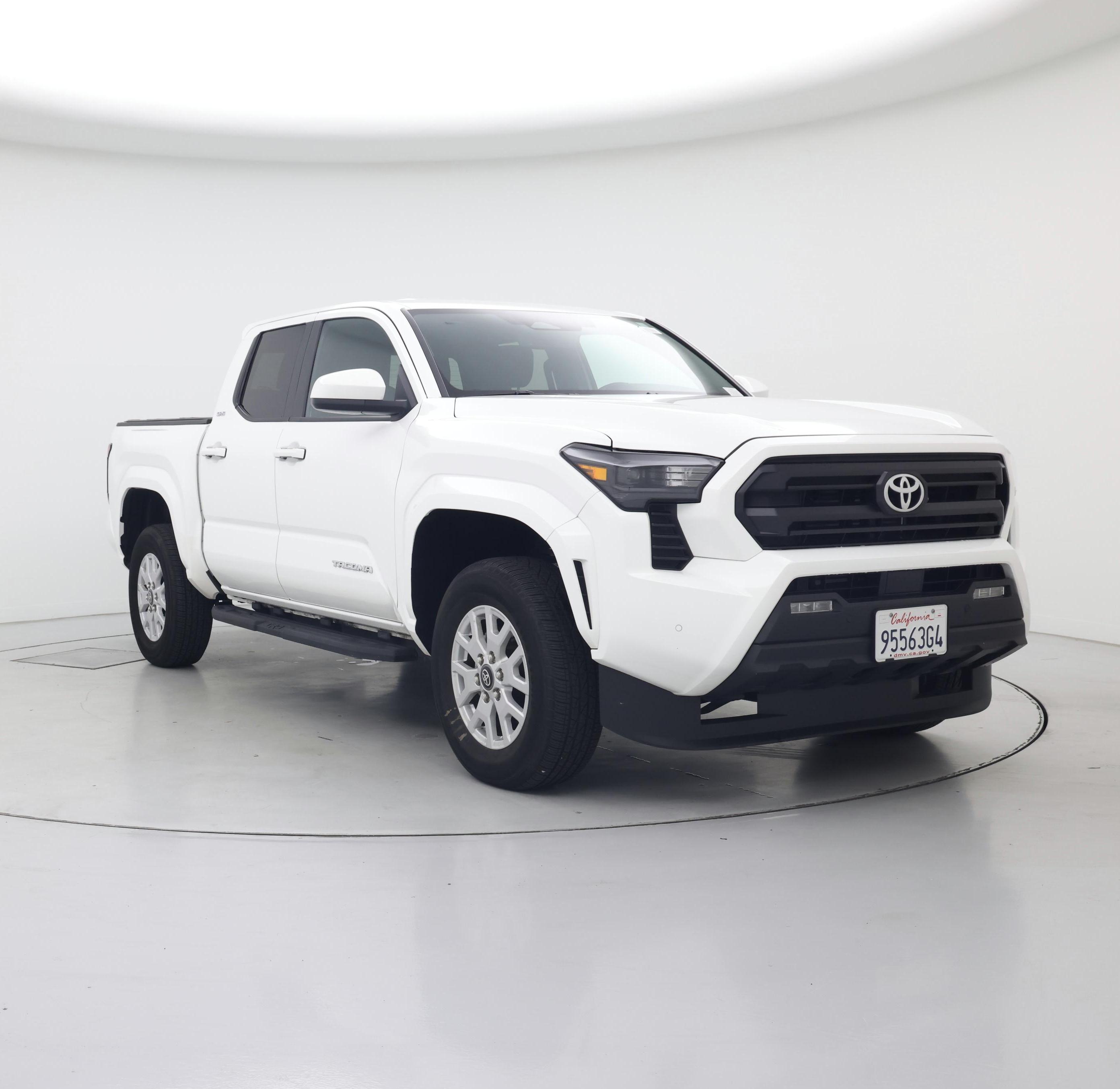 White 2024 Toyota Tacoma Pickup Truck Four-Wheel Drive Automatic