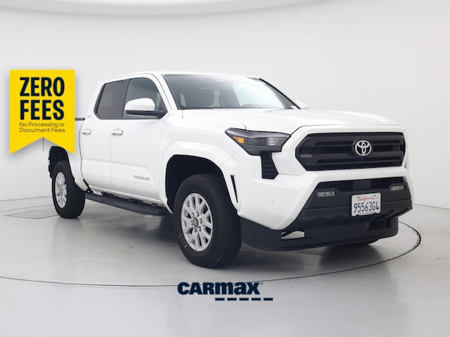 White 2024 Toyota Tacoma Pickup Truck Four-Wheel Drive Automatic