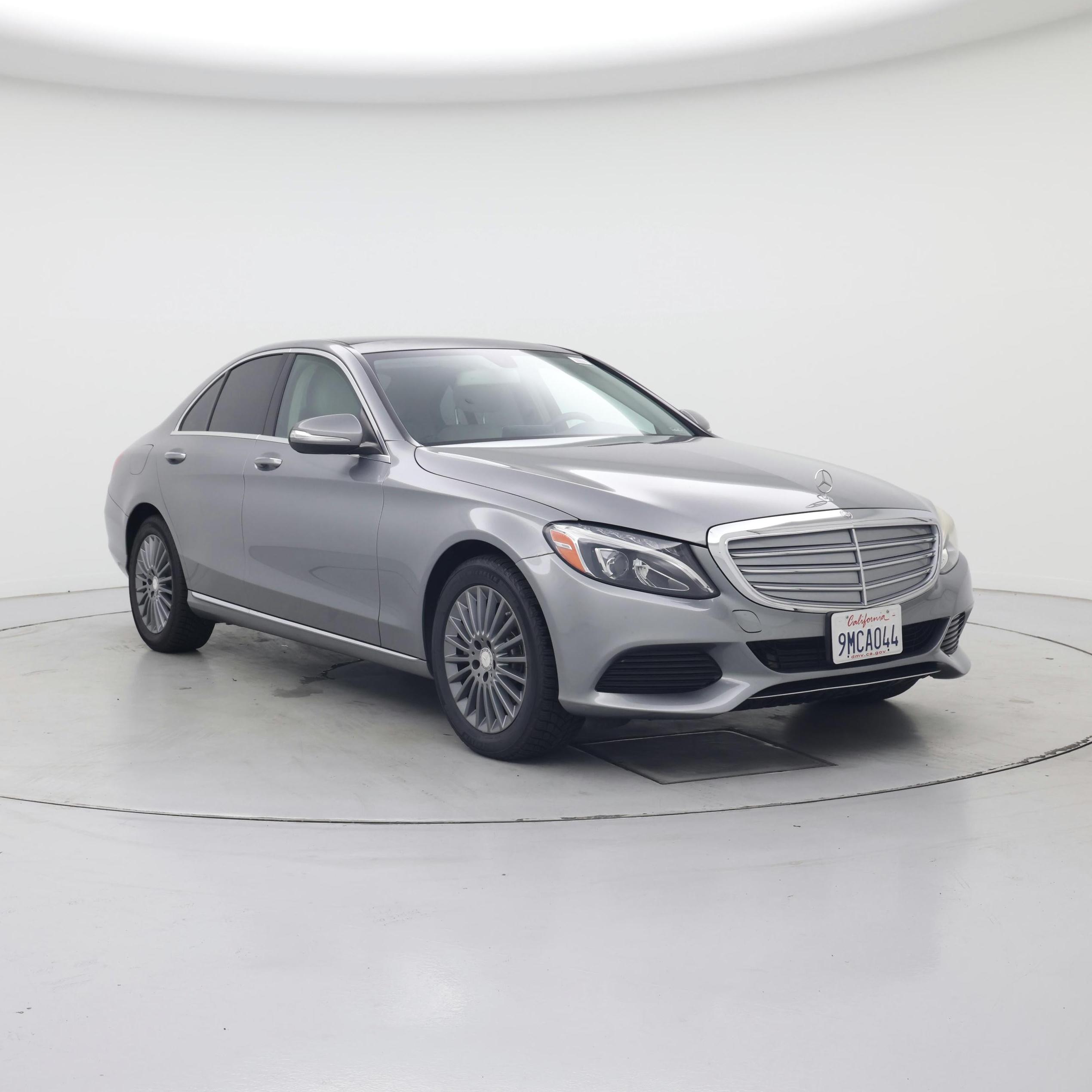 Gray 2015 Mercedes-Benz C-Class Sedan Rear-Wheel Drive Automatic
