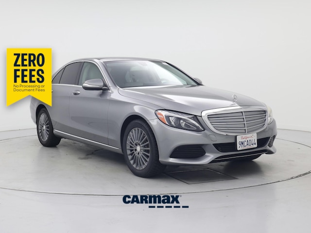 Gray 2015 Mercedes-Benz C-Class Sedan Rear-Wheel Drive Automatic