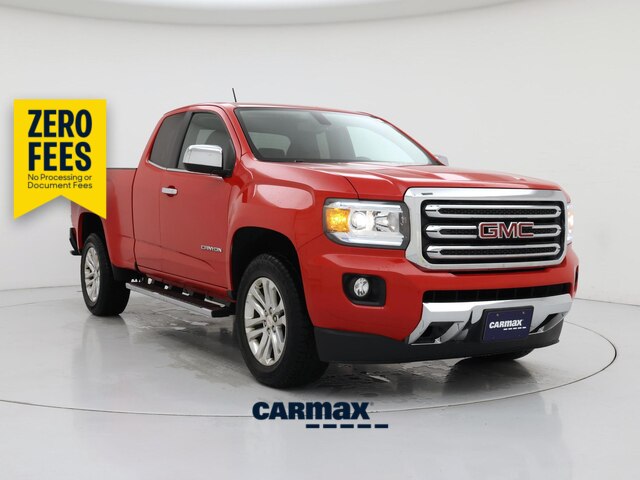 Red 2015 GMC Canyon Pickup Truck Four-Wheel Drive Automatic