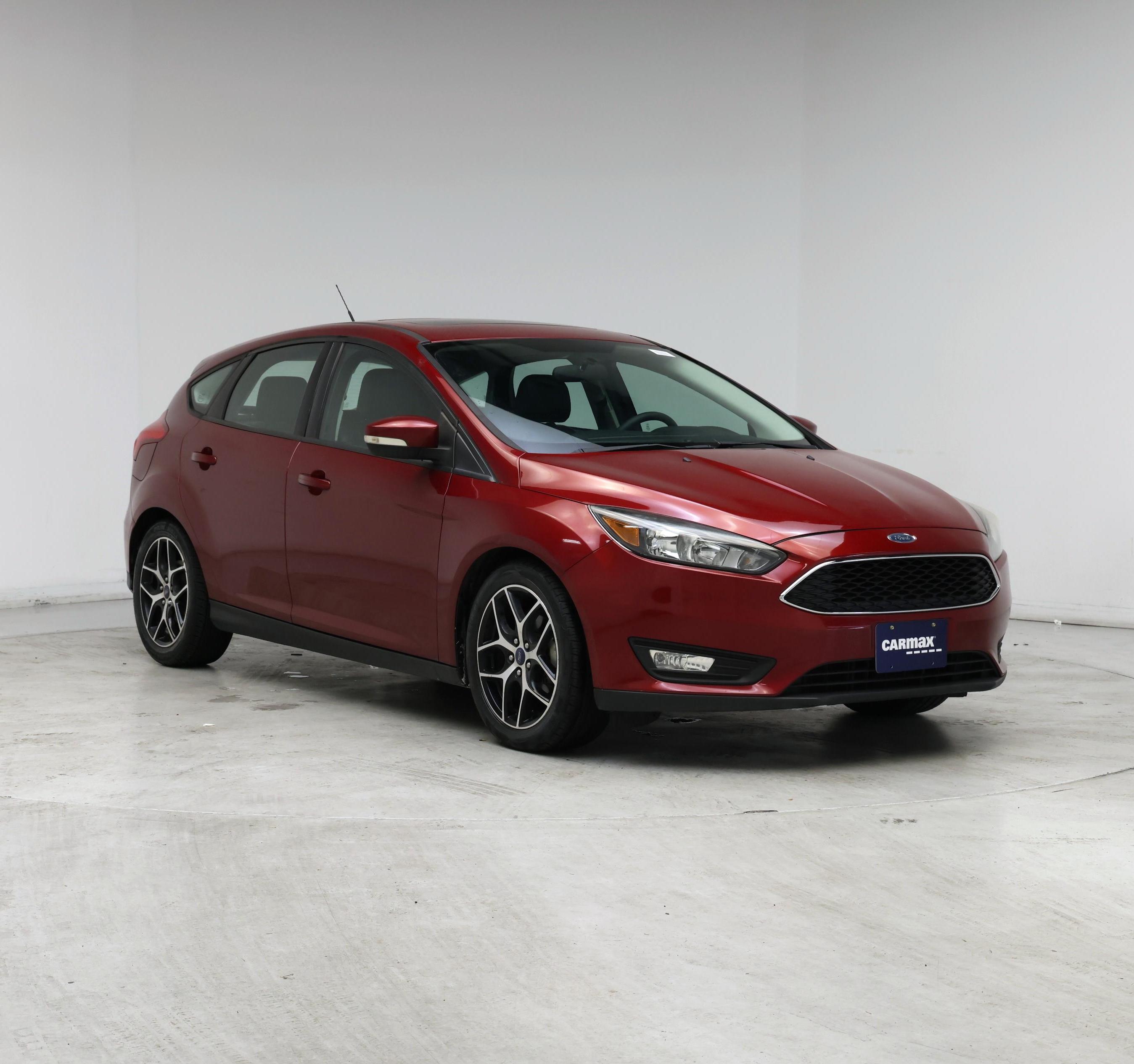 Red 2017 Ford Focus Hatchback Front-Wheel Drive Automatic
