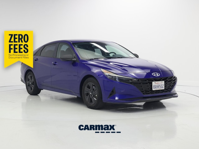 Blue 2021 Hyundai Elantra Sedan Front-Wheel Drive Automatic