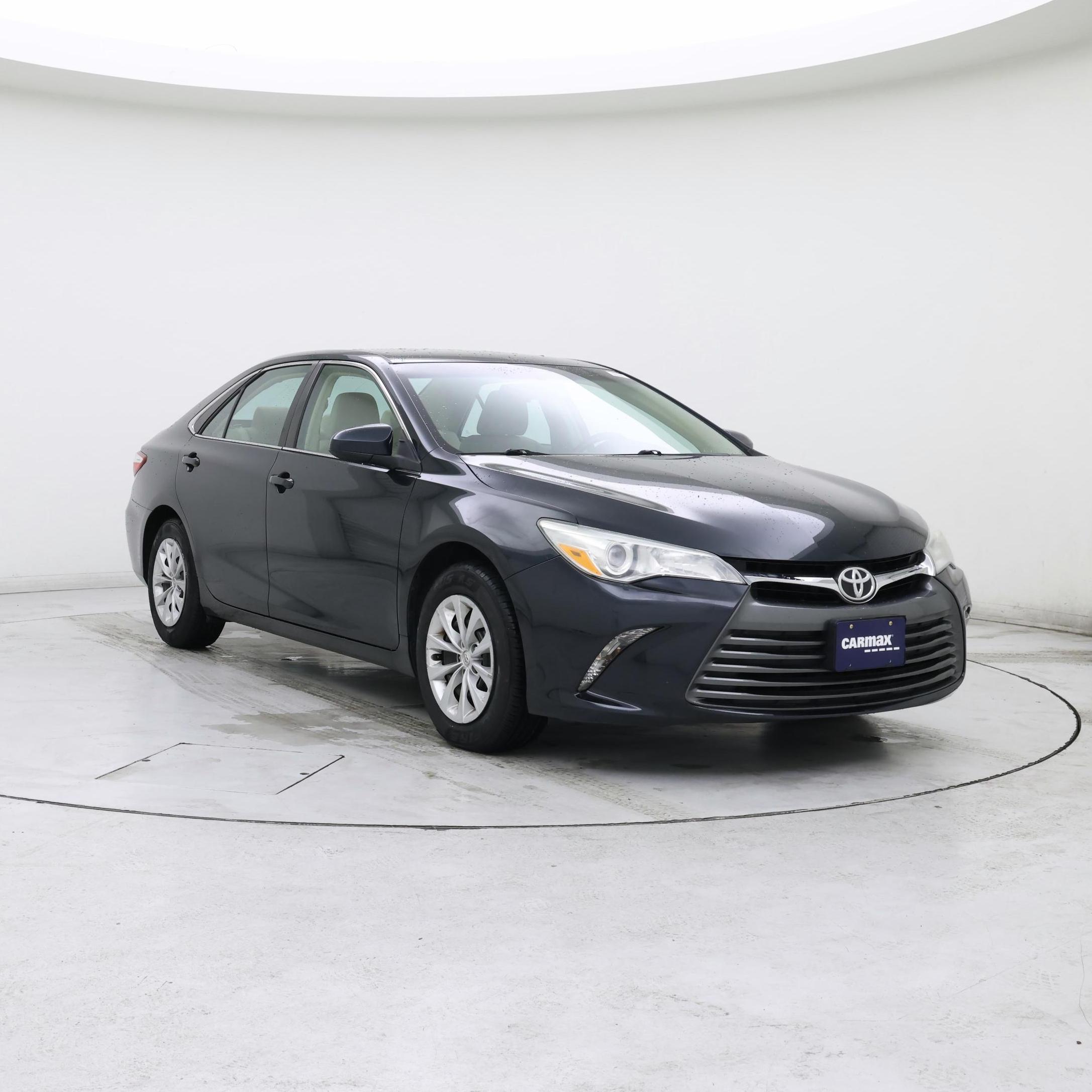 Blue 2015 Toyota Camry Sedan Front-Wheel Drive Automatic