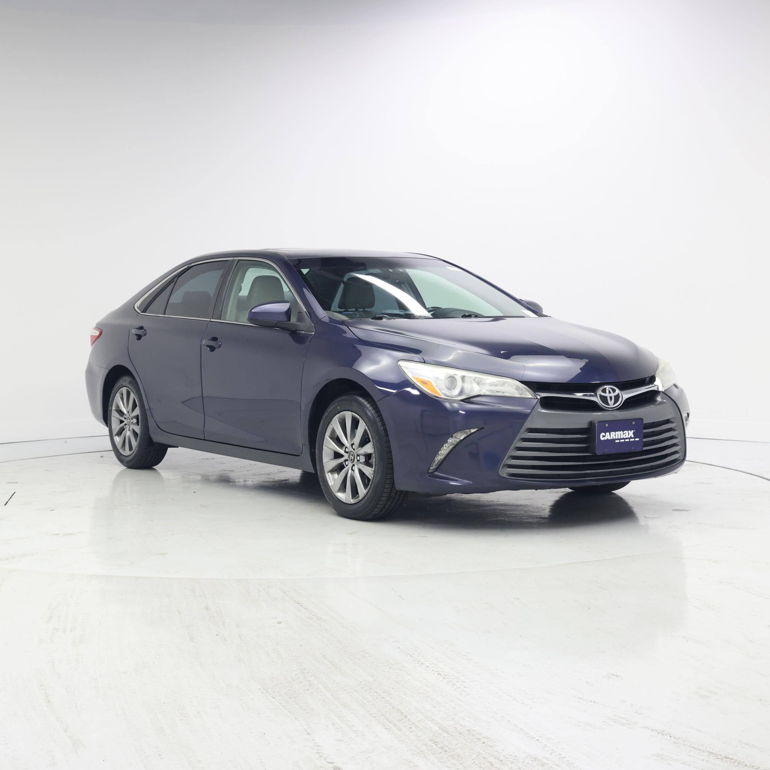 Blue 2017 Toyota Camry Sedan Front-Wheel Drive Automatic
