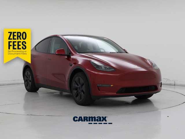 Red 2025 Tesla Model Y SUV / Crossover Rear-Wheel Drive Automatic