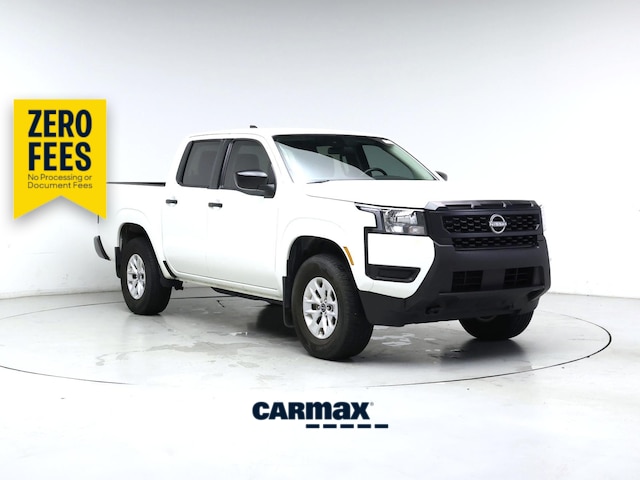 White 2025 Nissan Frontier Pickup Truck Four-Wheel Drive Automatic