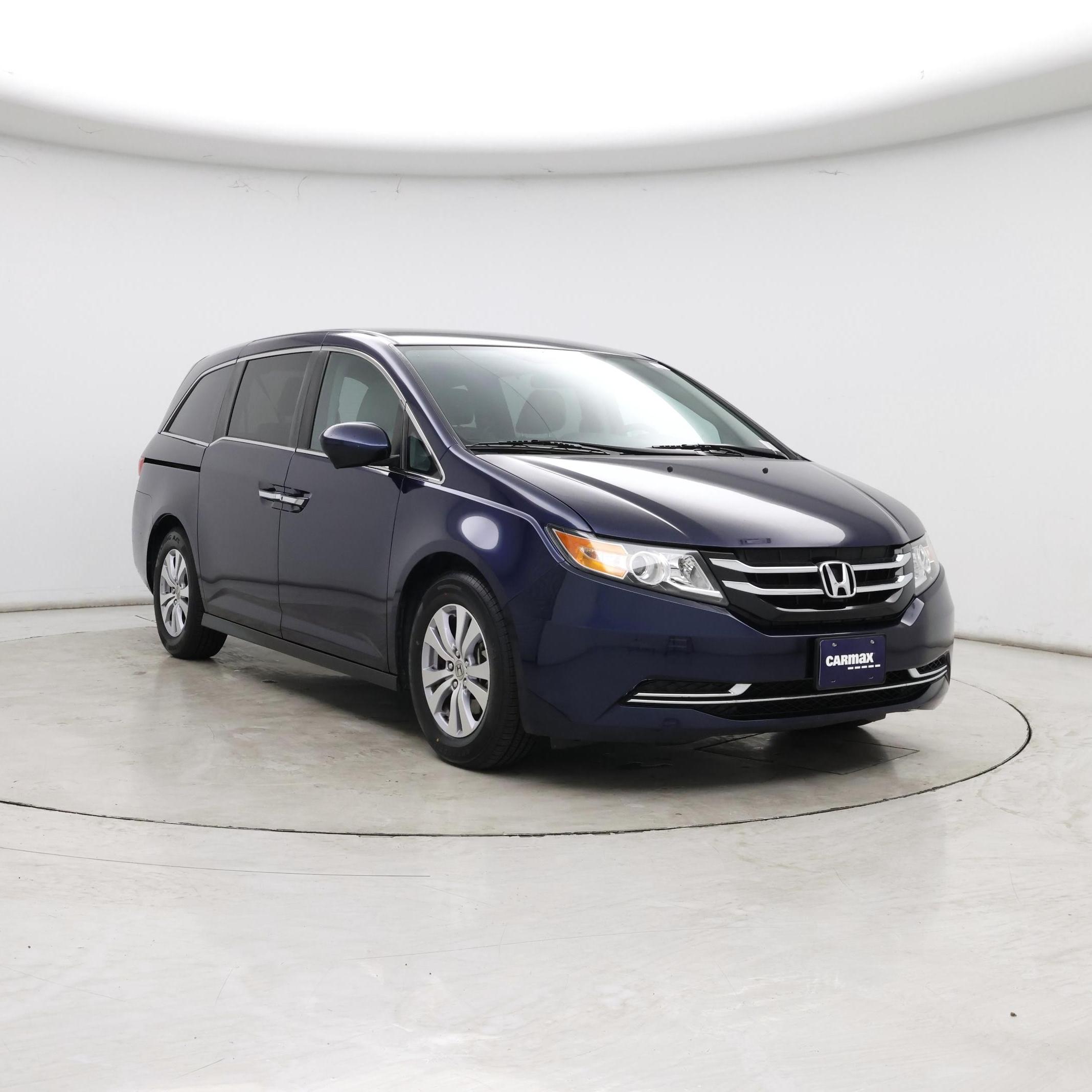 Blue 2015 Honda Odyssey Minivan Front-Wheel Drive Automatic