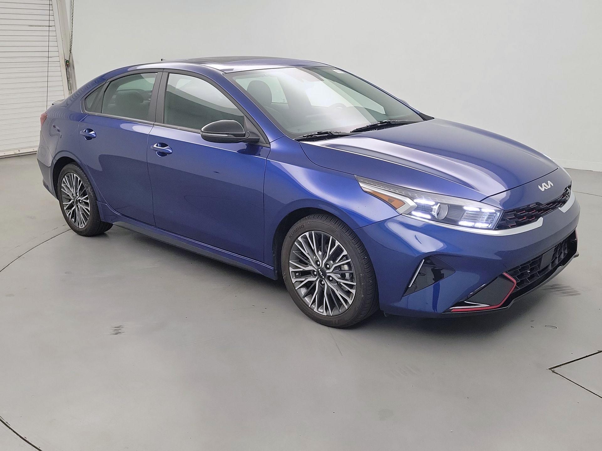 Blue 2024 Kia Forte Sedan Front-Wheel Drive Automatic
