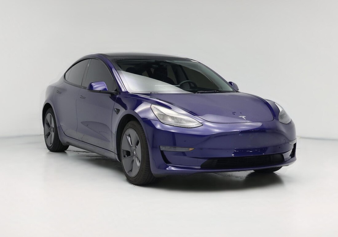 2023 Tesla Model 3 Rear-Wheel Drive in Blue — CarMax photo