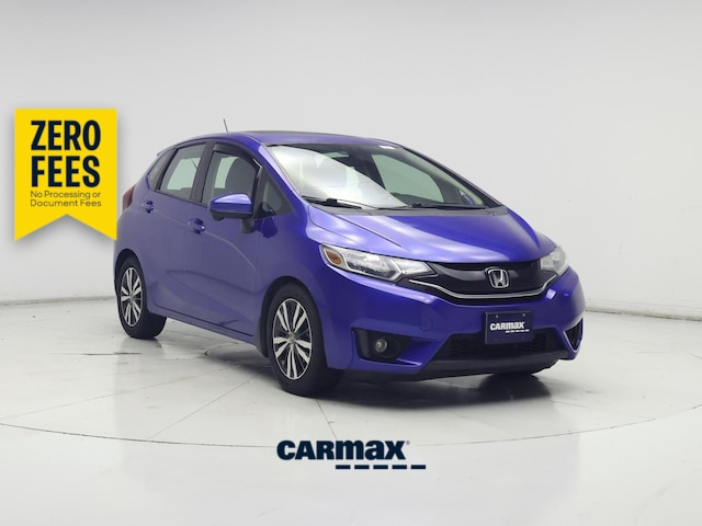 Blue 2015 Honda Fit Hatchback Front-Wheel Drive Manual