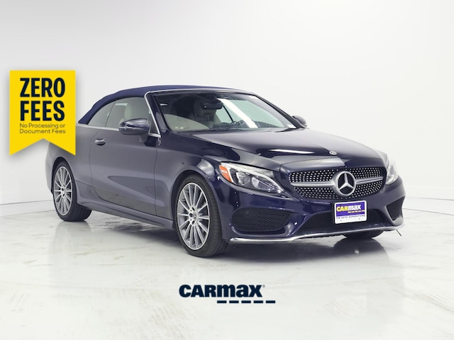 Blue 2018 Mercedes-Benz C-Class Convertible Rear-Wheel Drive Automatic