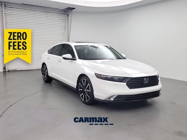 White 2024 Honda Accord Hybrid Sedan Front-Wheel Drive Automatic