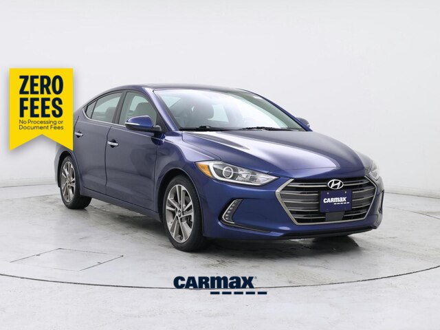 Blue 2017 Hyundai Elantra Sedan Front-Wheel Drive Automatic