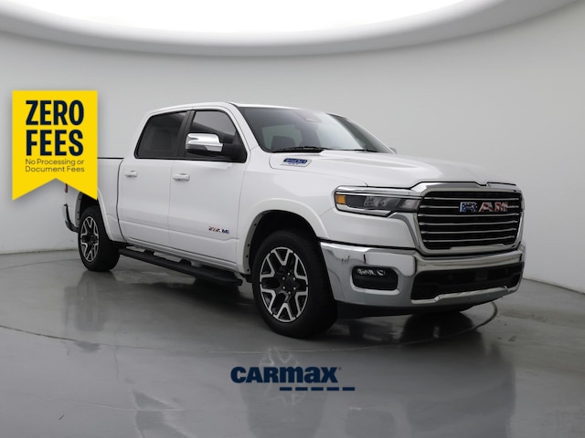 White 2025 RAM 1500 Pickup Truck Four-Wheel Drive Automatic