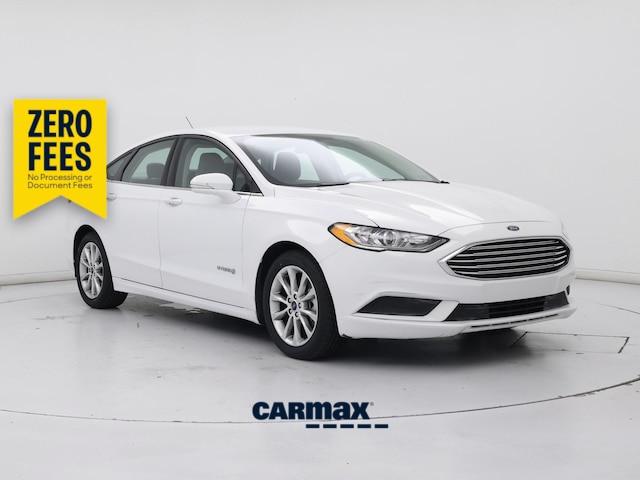 White 2017 Ford Fusion Hybrid Sedan Front-Wheel Drive Automatic