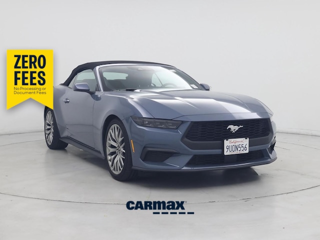 Blue 2025 Ford Mustang Convertible Rear-Wheel Drive Automatic