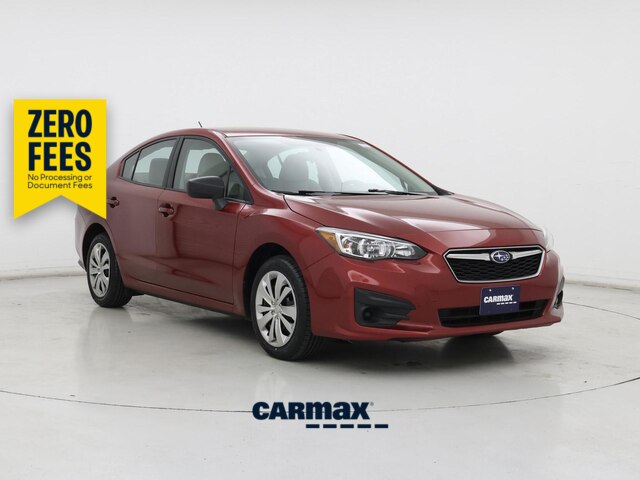 Red 2019 Subaru Impreza Sedan Manual