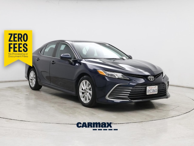 Blue 2021 Toyota Camry Sedan Front-Wheel Drive Automatic