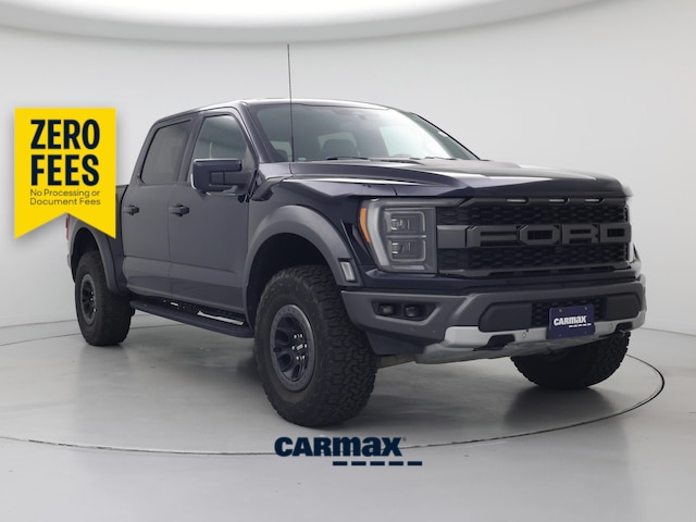 Blue 2022 Ford F-150 Pickup Truck Four-Wheel Drive Automatic