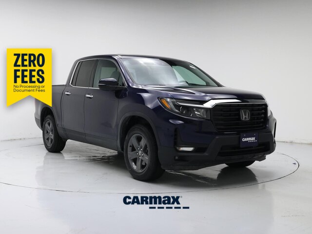 Blue 2021 Honda Ridgeline Pickup Truck All-Wheel Drive Automatic