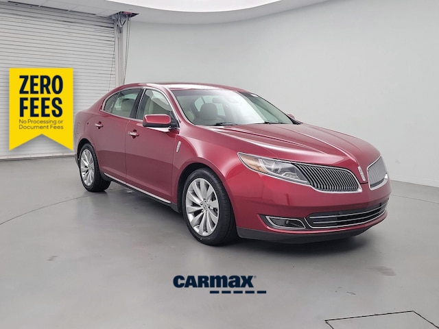 Red 2016 Lincoln MKS Sedan Front-Wheel Drive Automatic
