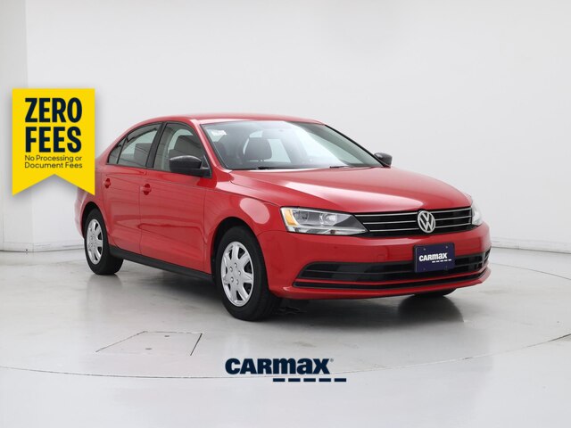 Red 2015 Volkswagen Jetta Sedan Front-Wheel Drive Automatic