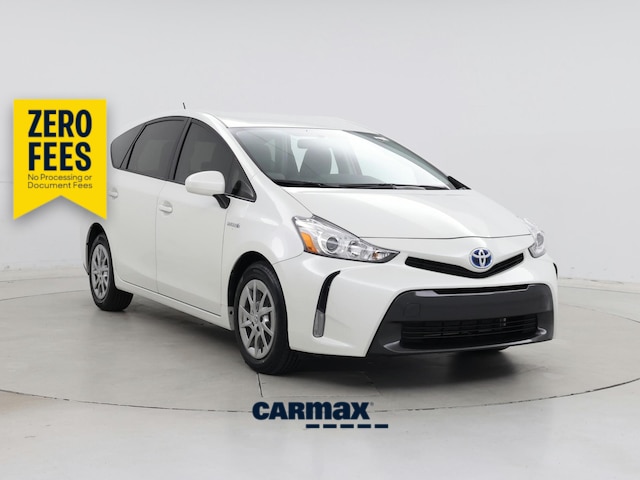White 2016 Toyota Prius v Wagon Front-Wheel Drive Automatic